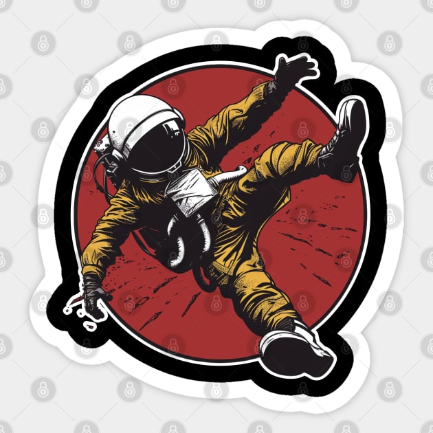 Astronaut Dancer Sticker by NineBlack